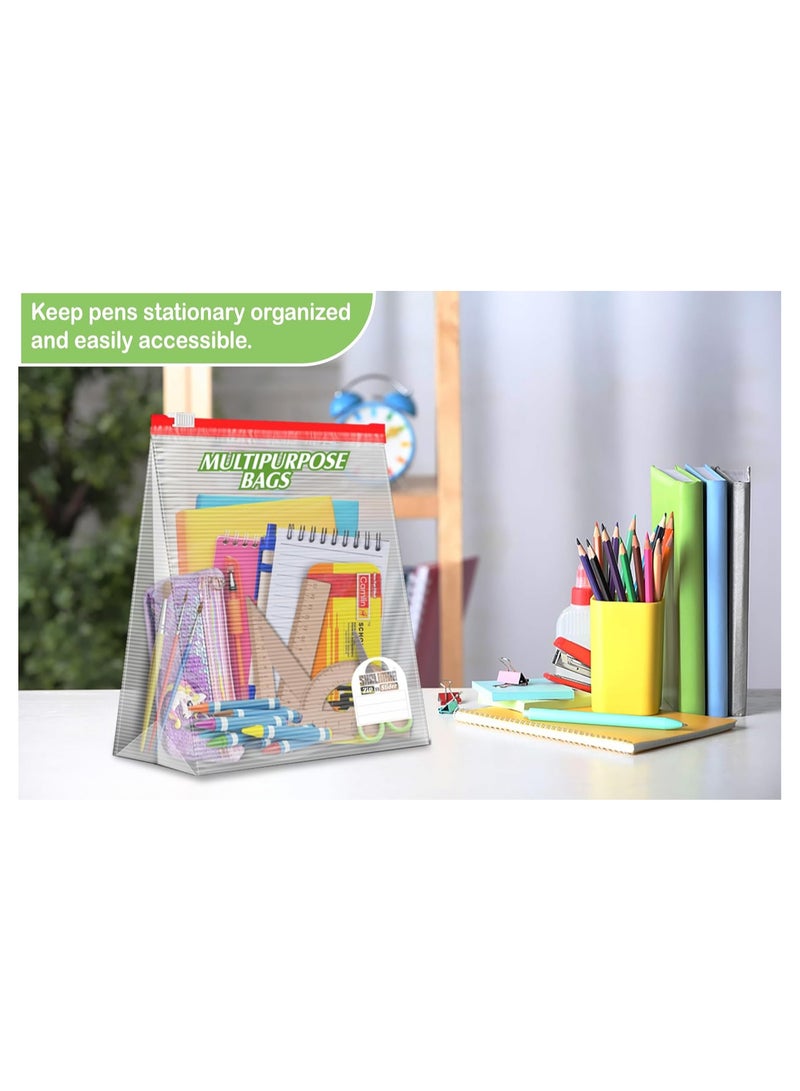 shalimar Shalimar Zip and Slider Bag Combo Pack - Reusable and Reclosable 45 Bags Small Medium and Large - Zip Lock Vegetable Fridge MultiPurpose Storage Bags with Slider Lock  - Image 4