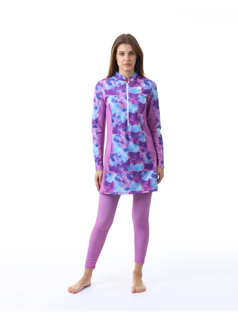 أتوم Lavender Lagoon Lilac Long Rashguard - Image 1