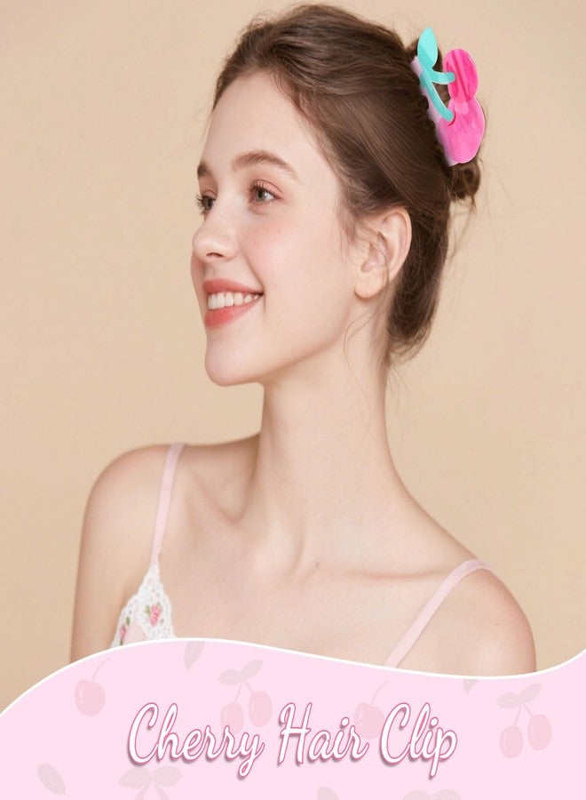 AMCAMI Cherry Claw Clip 1 Pack，Cherry Accessories for Women,Cute Summer Fruit Hair Clips, Non Slip Fashion Hair Accessories - Image 4