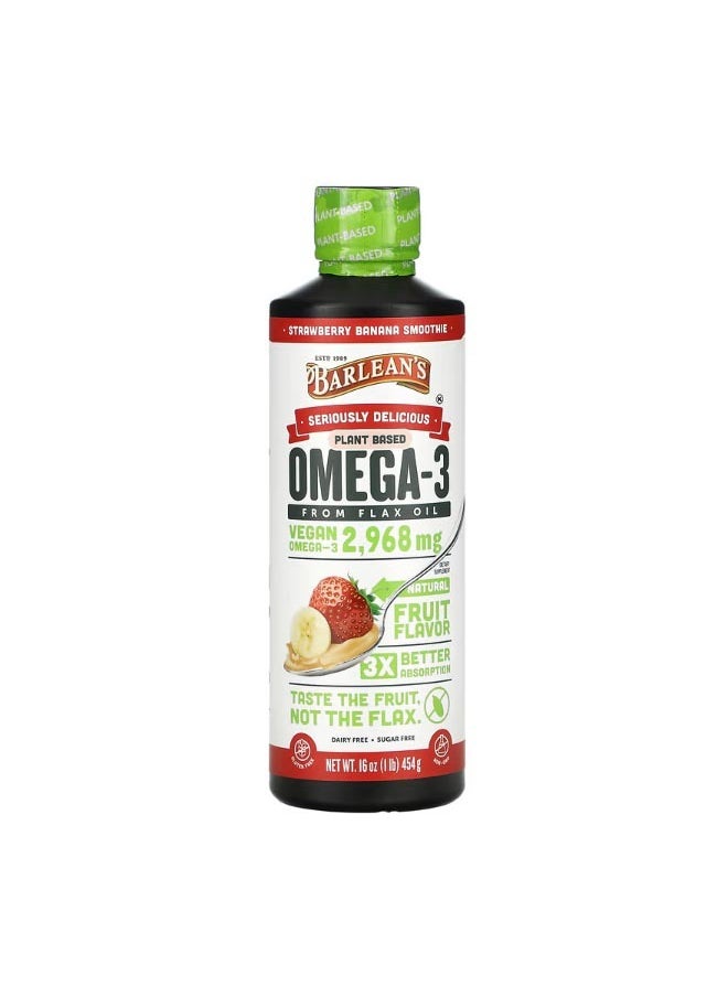 Seriously Delicious Omega 3 from Flax Oil Strawberry Banana Smoothie 2968 mg 16 oz 454 g - pzsku/Z012A02F637D6567682ADZ/45/_/1702534425/b687e56f-00bf-4a17-ad92-eb3482432582