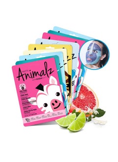 masque Bar Pretty Animalz Facial Sheet Masks, Fun & Unique Skincare Face Mask with Animal Character Prints, Hydrating & Soothing Korean Facial Mask, Nourishing & Exfoliating Skin Care, Pack of 9  - Image 2