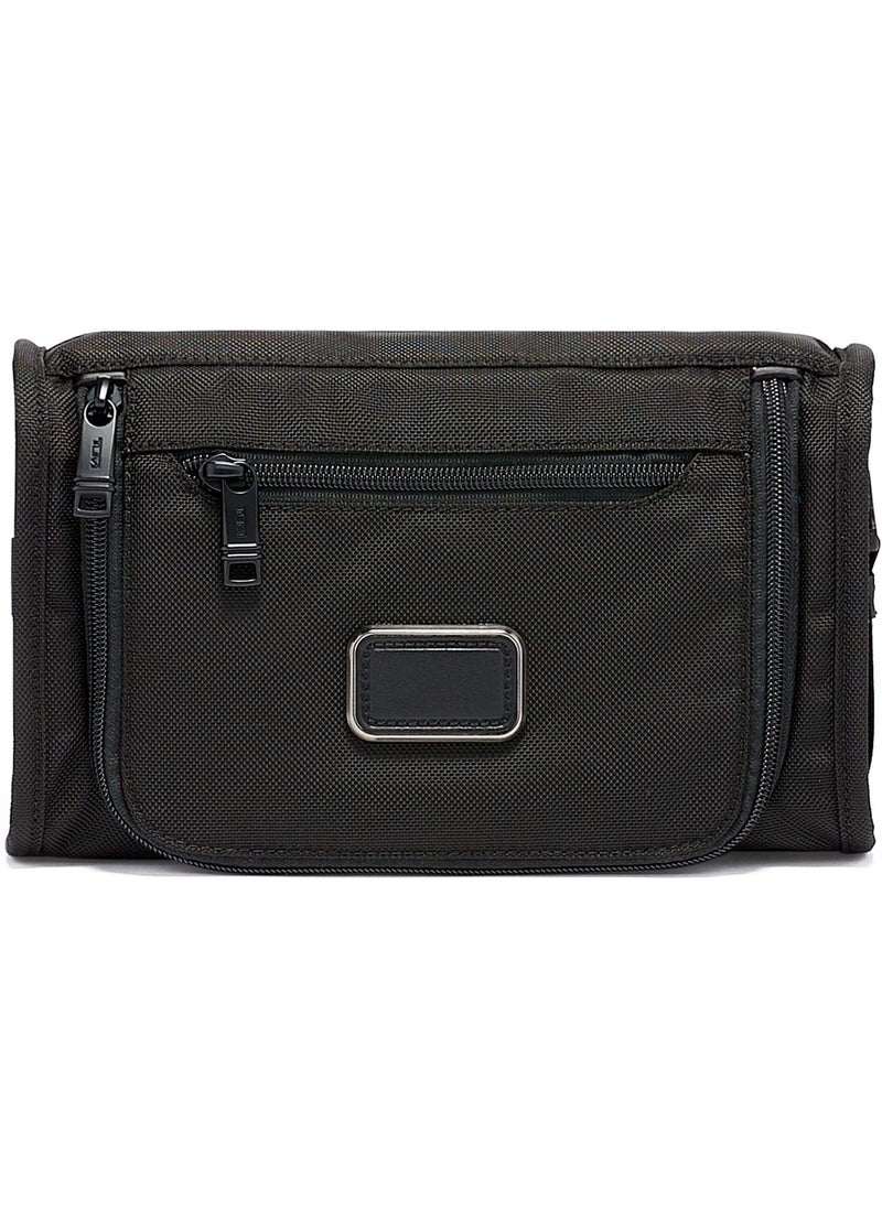 Tumi TUMI - Alpha Travel Kit - Travel Toiletry Bag - Compact Travel Organizer for Cosmetics & Essentials - TUMI Tracer - Black 