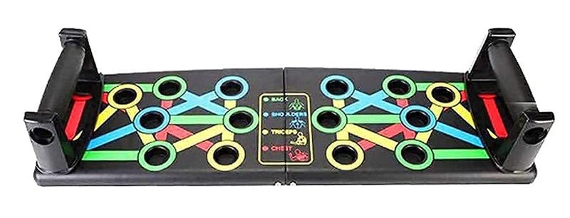 GRAZIA 10-in-1 Push-Up Board for Bodybuilding - Multi-Function Push-Up Rack for Chest & Arm Workout, Fitness Equipment for Men, Home Gym Exercise (Carbon Fiber, Adjustable Support) - Image 1