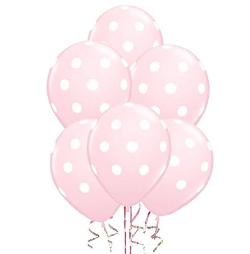 AnnoDeel 50 Pcs 12" Latex Balloons, Pink Polka Dot Balloons for Brithday Balloon Wedding Balloon decoration - Image 2