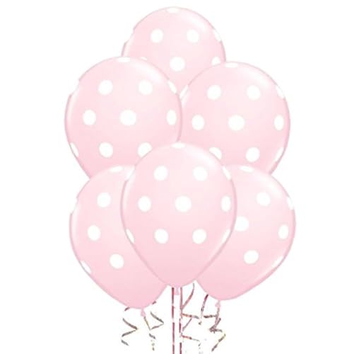AnnoDeel 50 Pcs 12" Latex Balloons, Pink Polka Dot Balloons for Brithday Balloon Wedding Balloon decoration - Image 4