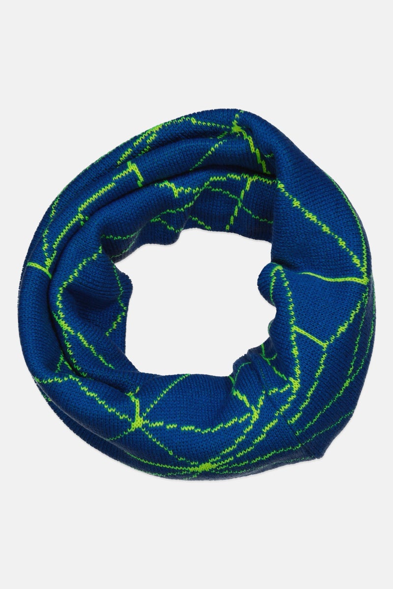 Spyder Kids Boy Embroidered Neck Scarf 25 x 24 D cm, Blue - Image 1