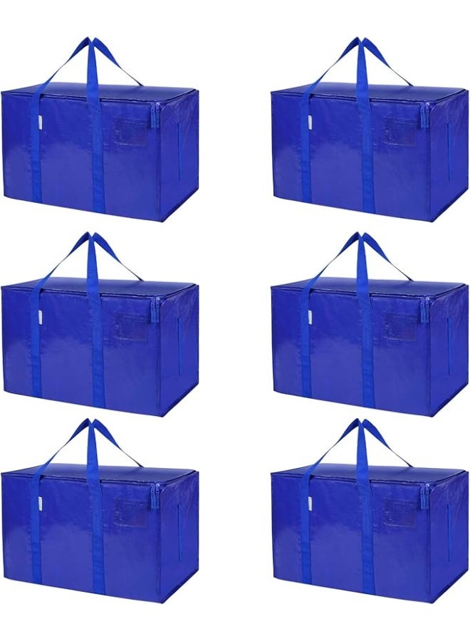 زيريفام نقل الحقائب,6 قطع كبيرة زائدة ثقيلة حقيبة التخزين مع مقابض قوية و سحابات ثقيلة, تخزين توتس عطلة, السفر,تخزين نقل وتخزين الملابس منظم التعبئة والتغليف - Image 1