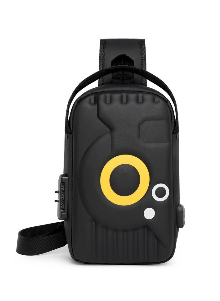 Crossbody Sling Chest Daypack Original High Quality Bag – Black - Image 1