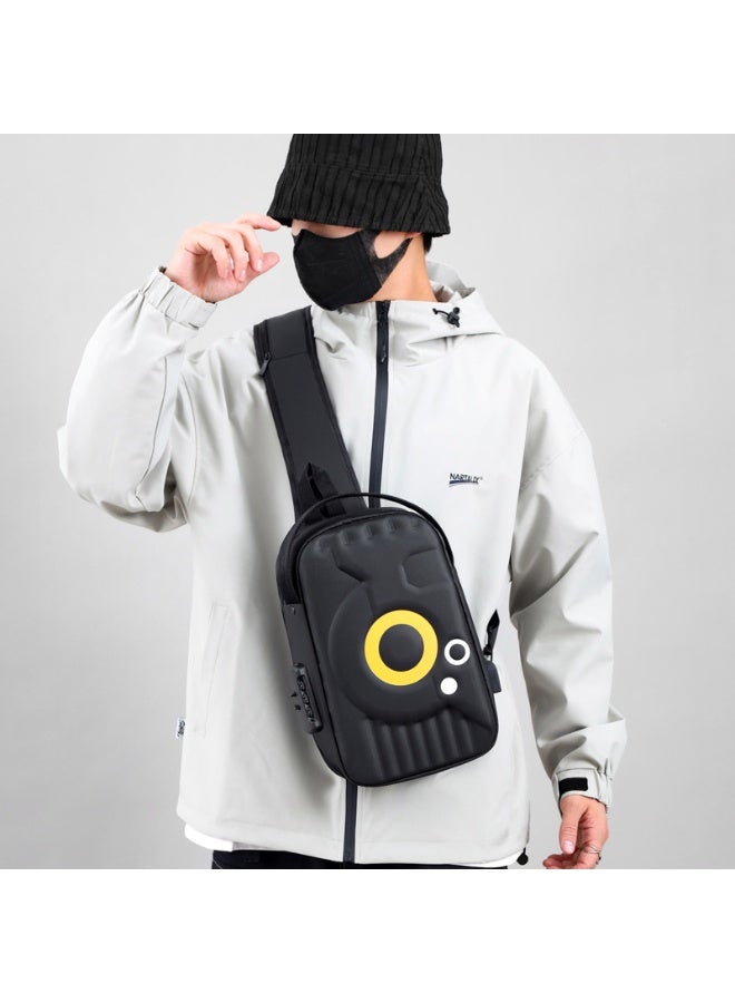 Crossbody Sling Chest Daypack Original High Quality Bag – Black - Image 2