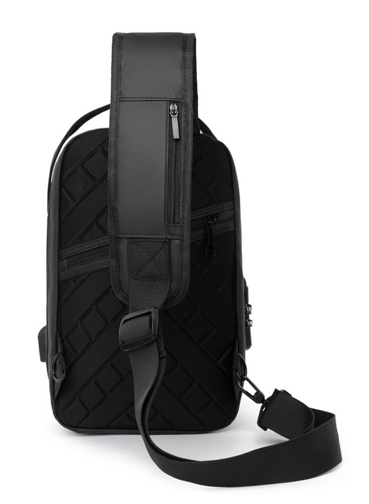 Crossbody Sling Chest Daypack Original High Quality Bag – Black - Image 5