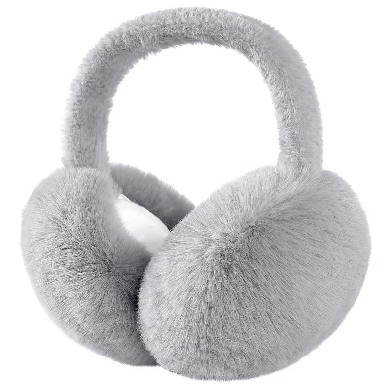 Tavaleu Ear muffs for Women Winter, Faux Fur Earmuffs, Cute Foldable Fluffy Ear Warmers, Soft Warm Ear Covers for Women Men - Image 1
