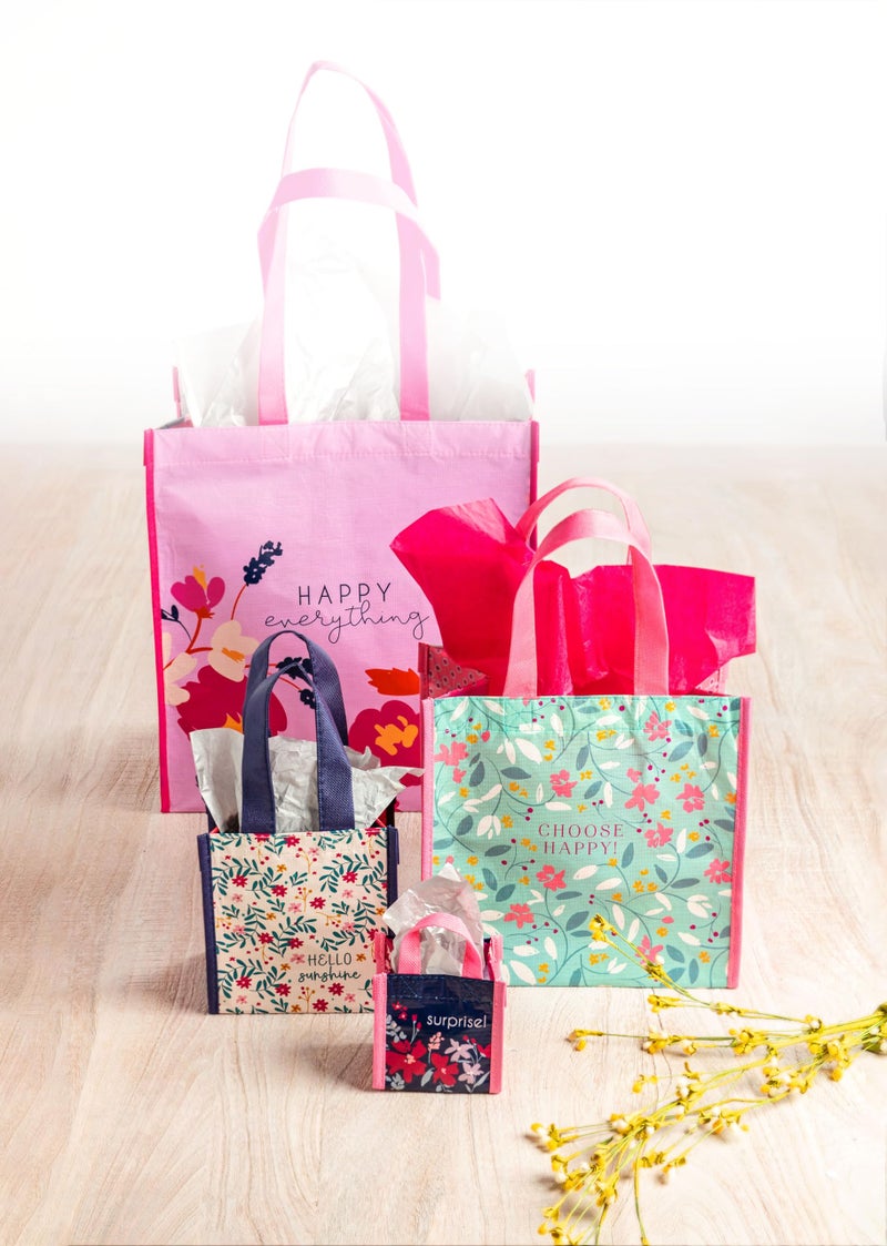 Karma Reusable Gift Bags - Tote Bag and Gift Bag with Handles - Perfect for Birthday Gifts and Party Bags RPET 1 Just For You Small - Image 5