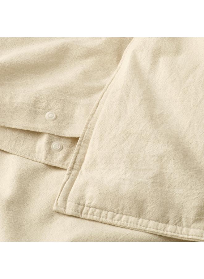 erorex Duvet cover and 2 pillowcases, natural, 240x220/50x80 cm - Image 5