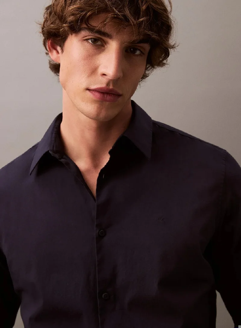 CALVIN KLEIN  Slim Stretch Poplin Shirt for Men | Best Price UAE