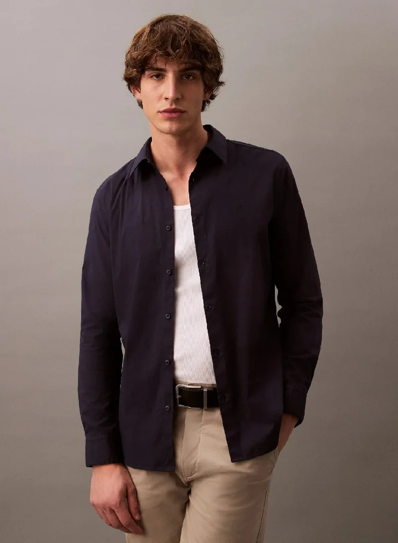 Slim Stretch Poplin Shirt