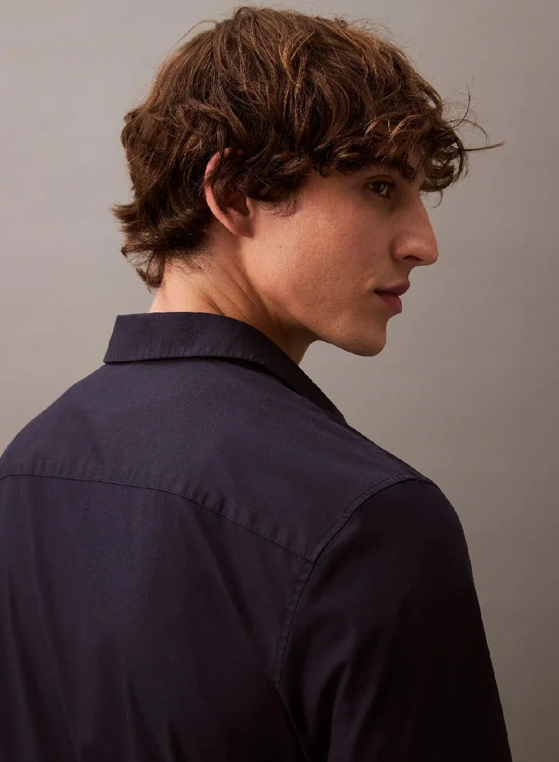 CALVIN KLEIN  Slim Stretch Poplin Shirt for Men | Best Price UAE