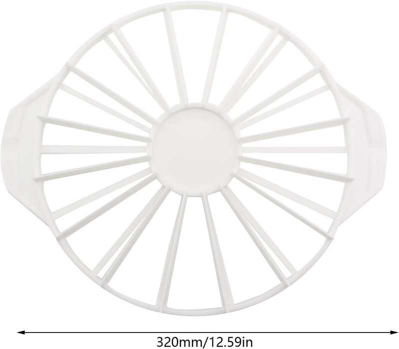 CXMTECH Cake Round Marker Pie Plastic Divider 14 or 16 Slices Double Sided Pastry Partial Slices Pizza Cheese Cookie Divider Mould For DIY Cooking Baking Kitchen Baking Tools White - Image 3