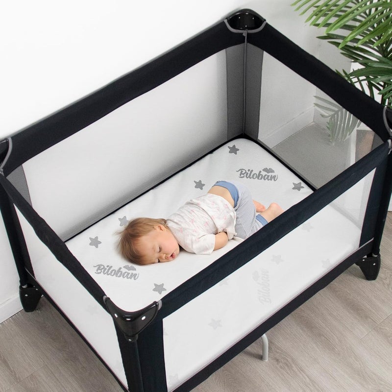 Biloban Bassinet Mattress Pad 29 x 41 Fits 4moms Breeze Plus Portable  4moms Breeze GO Portable Travel Waterproof Breathable Soft Baby Foam with Removable Zippered Cover - Image 2