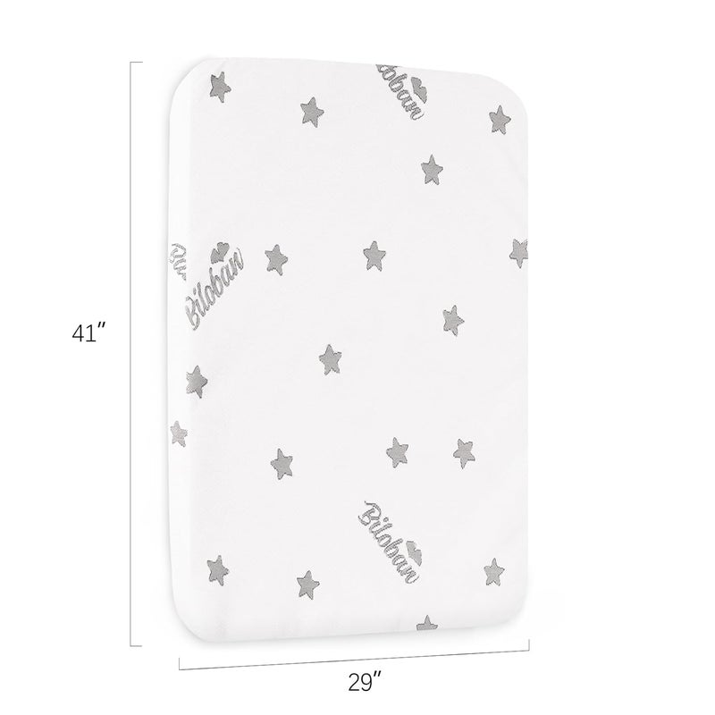 Biloban Bassinet Mattress Pad 29 x 41 Fits 4moms Breeze Plus Portable  4moms Breeze GO Portable Travel Waterproof Breathable Soft Baby Foam with Removable Zippered Cover - Image 3