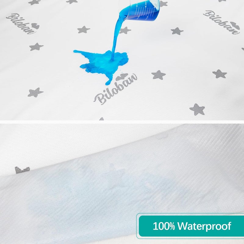 Biloban Bassinet Mattress Pad 29 x 41 Fits 4moms Breeze Plus Portable  4moms Breeze GO Portable Travel Waterproof Breathable Soft Baby Foam with Removable Zippered Cover - Image 4