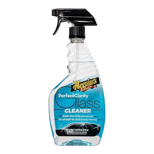 Meguiars Perfect Clarity Glass Cleaner Keep Windows Windshields and Mirrors Gleaming using a Premium AntiHazing Formula that Leaves a Superior Streak Free Finish 24 Oz