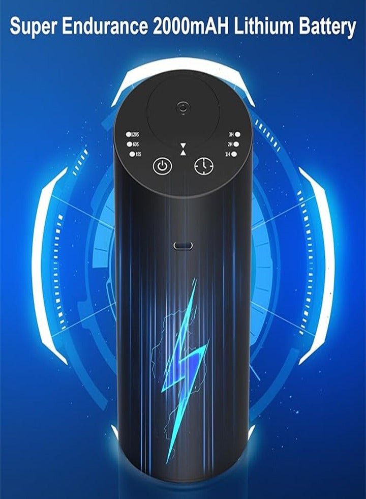 Waterless Essential Oil Diffuser, Ultra Silent Cordless Aromatherapy Essential Oil Diffuser, Battery Powered, For Car, Room, Office (Black)  - Image 3