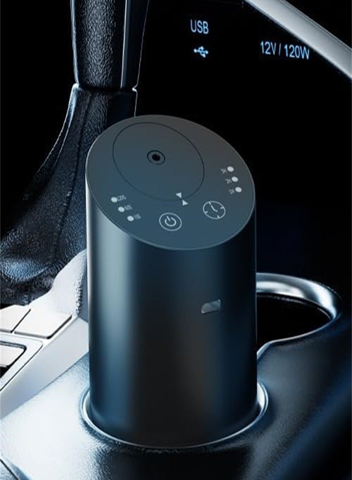 Waterless Essential Oil Diffuser, Ultra Silent Cordless Aromatherapy Essential Oil Diffuser, Battery Powered, For Car, Room, Office (Black)  - Image 5