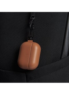 Mujjo AirPods Pro Case (1st & 2nd Generation) Compatible with Wireless Charging, Soft UK Premium Leather Cover with Keychain Hook  - Image 3