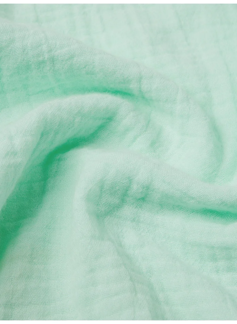 The Souled Store  The Souled Store Textured Shirt: Applemint Women and Girls Full Sleeves Spread Collar Mint Green Solid Cotton Regular Fit Lightweight All-Season Shirt for Casual Wear  | Best Price UAE