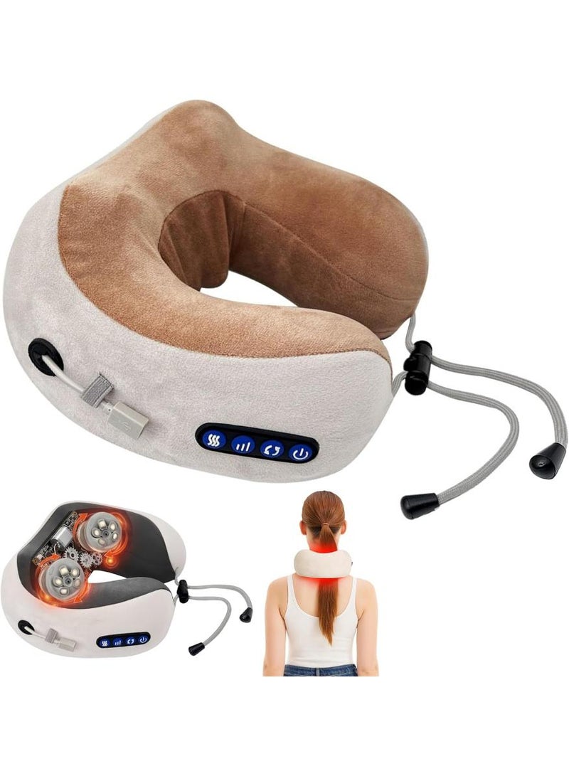 BABONA Neck & Shoulder Massager with Heat, Cordless Rechargeable Shiatsu Massager, 3D Deep Tissue Kneading Massage Pillow for Neck Back Shoulder Pain Relief, Portable Electric Massager for Home Office Car Travel - Image 1
