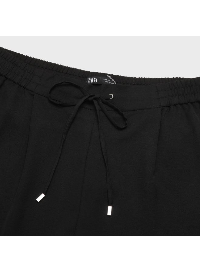 Zara women's Loose Casual Versatile Drawstring Pants - Image 4