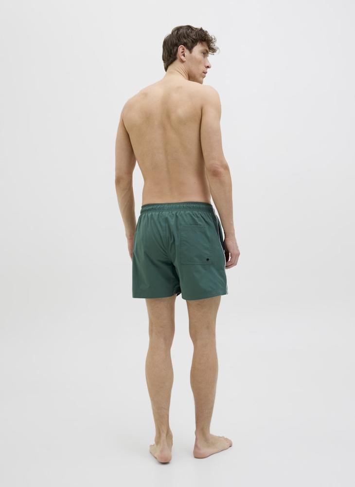 JACK & JONES Jpstmaui Jjswim Splice Logo Shorts  - Image 2