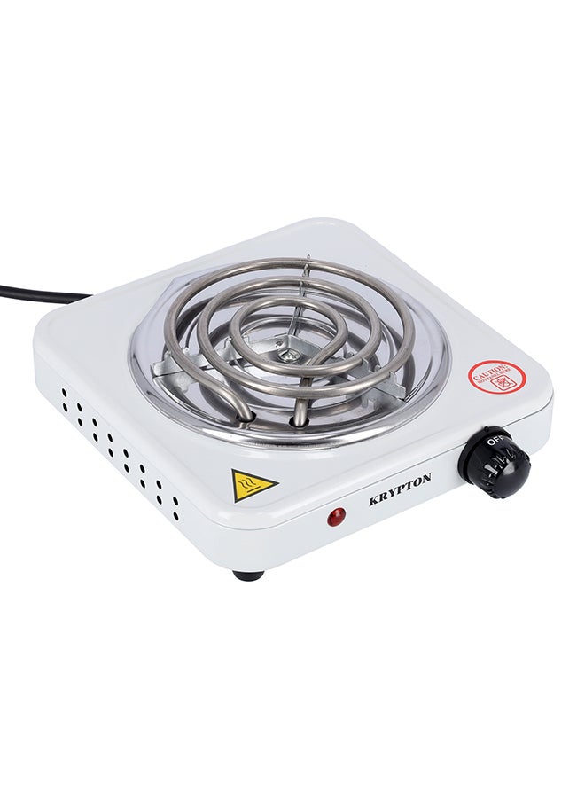 KRYPTON Single Burner Hot Plate 1000 W KNHP5309 White - Image 1