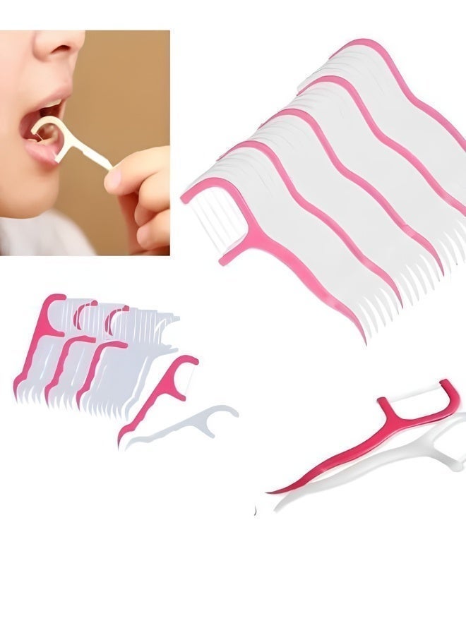Dental Floss Picks for Oral Care, Dual-Function Toothpicks and Dental Flossers for Plaque and Food Residue Removal, Practical and Easy-to-Use Alternative to Traditional Floss (Multi-Color)-30 pc - Image 3