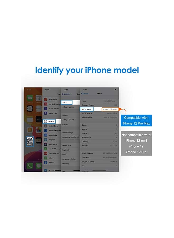 Jetech Privacy Screen Protector For Iphone 12 Pro Max 6.7-Inch, Anti Spy Tempered Glass Film, 2-Pack - Image 2