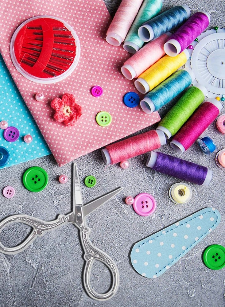 KASTWAVE Small Scissors, 1 Pack Embroidery Scissors 3.6 Inch Sewing Craft Sharp Scissors for Fabric Cutting Paper Crafting Office Scissors Sewing Handicrafts Tool - Image 4