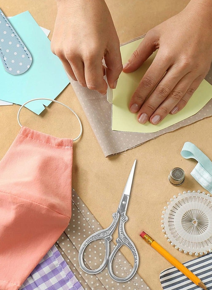 KASTWAVE Small Scissors, 1 Pack Embroidery Scissors 3.6 Inch Sewing Craft Sharp Scissors for Fabric Cutting Paper Crafting Office Scissors Sewing Handicrafts Tool - Image 3