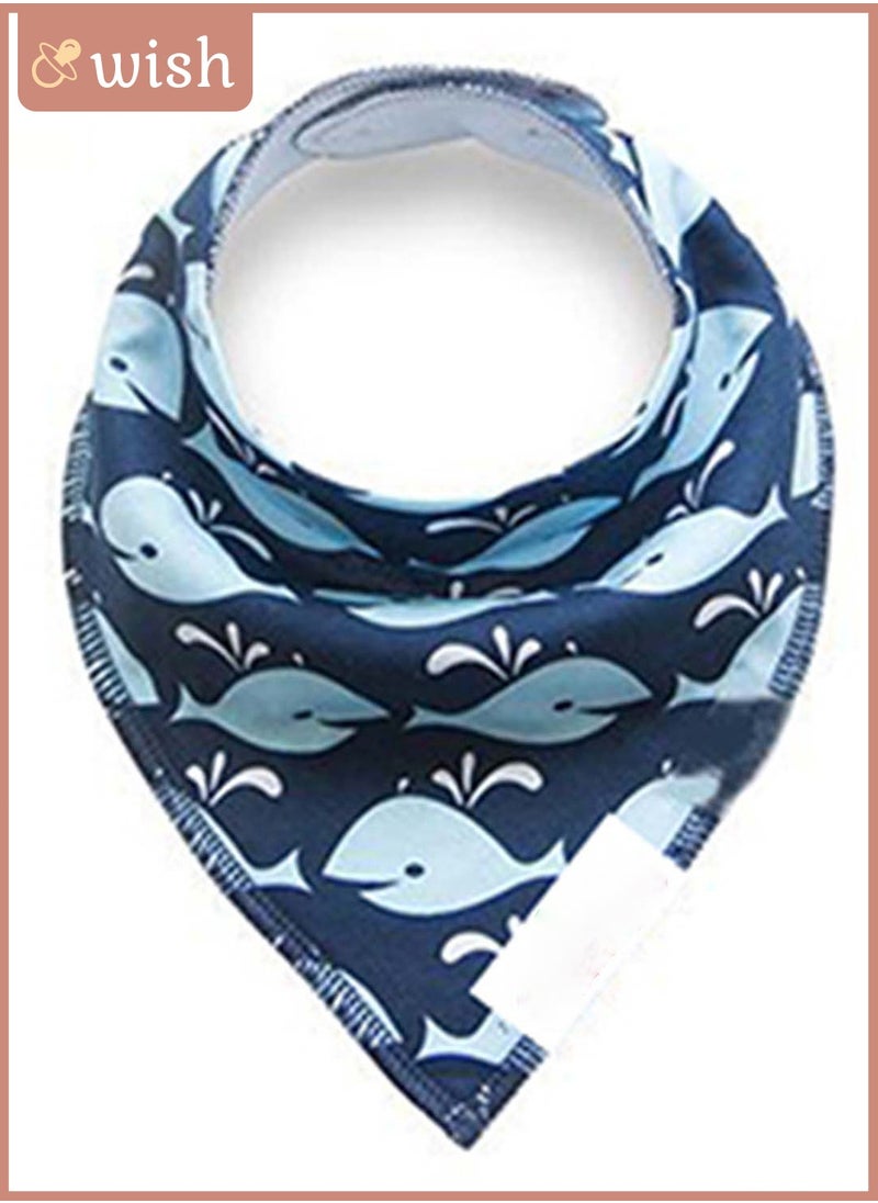 Wish Pack Of 4 Bandana Bibs - Organic Cotton - Anchor Ships  - Image 3