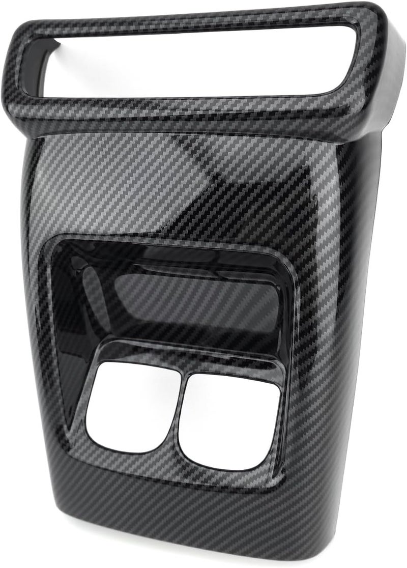JUIVEEL Car Rear Air Vent Outlet Cover for Genesis GV80 2025 - Carbon Fiber Style - Image 2