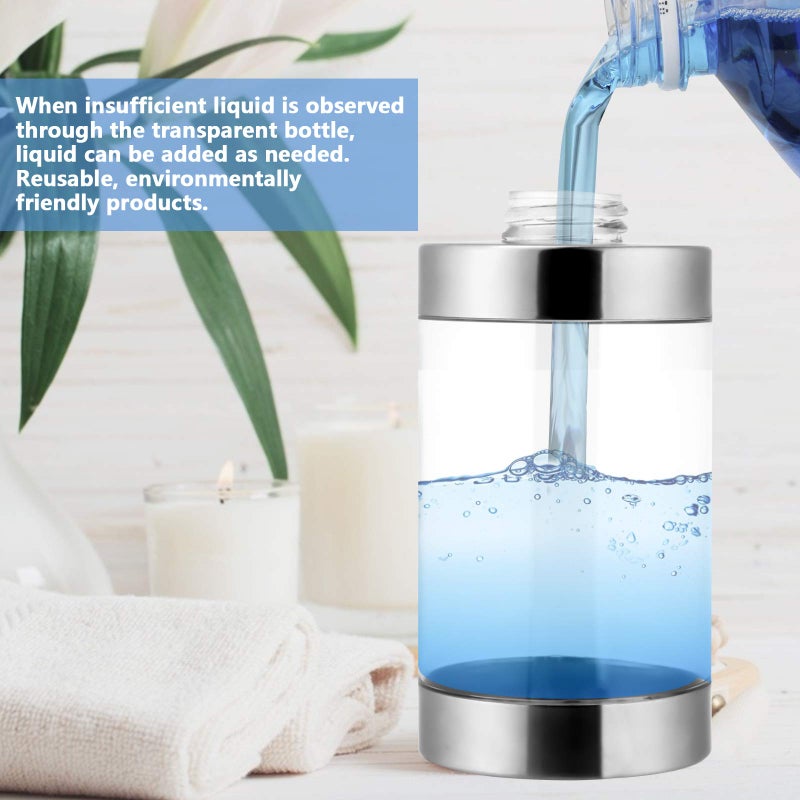 lenpestia Dish Soap Dispenser Stainless Steel Case Acrylic Liner Hand Pump Dispenser Shatterproof and Leakproof Refillable Liquid Hand Soap Dispenser for Bathroom & Kitchen (10OZ/300ML) - Image 4