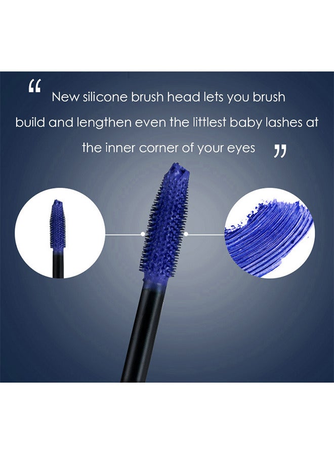 Maxfine Extreme Big 5D Volume Lash Mascara Fiber Lash Extensions Colored Mascara Long Lasting Smudge Proof Non Clumping Curling Voluminous Mascara For Lengthening Charming Lashes - Blue  - Image 3