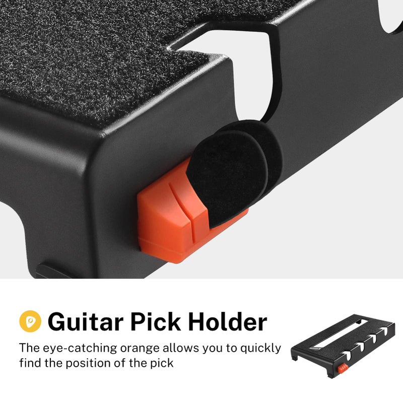 Donner لوحة دواسات جيتار صغيرة من دونر، مجموعة مزود طاقة دواسات تأثيرات صغيرة DB-S100 مع حقيبة ظهر قابلة للتحويل، 60" لاصق خلفي مع حلقة ودعامة مزود الطاقة، 14.46" × 7.51" - Image 4