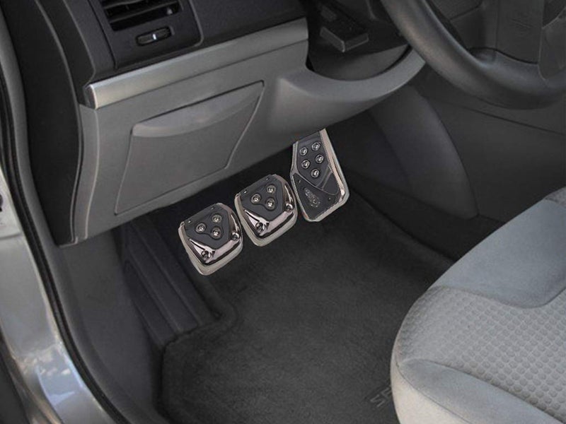 Selifaur - 3 Pcs Black Non-Slip Manual Car Pedals kit Pad Covers Set for Nissan Sunny - Image 3