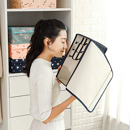 Unyks Star Unyks Star PREMIUM 161 Multi Compartment Cell Foldable Storage BoxCloset OrganizerNonSmell Drawer Organizer Underwear Closet Storage for Socks Bra Panty Tie Scarf etc Pink Candy  - Image 4