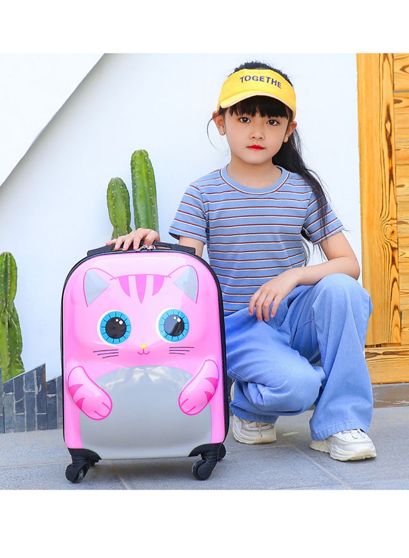 MissTiara Kids Roller Duffle Bag Travel Quiet Spinner Wheel Luggage 18 Inch Travel and School Roller Case - Image 4