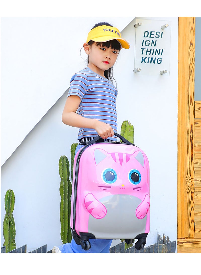 MissTiara Kids Roller Duffle Bag Travel Quiet Spinner Wheel Luggage 18 Inch Travel and School Roller Case - Image 5