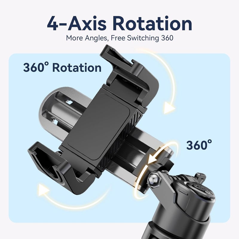 TNW Mini Selfie Stick tripod for Phone, T26pro Pocket Size Phone Tripod with Zoom Remote & 2 Cold Shoe, Mini Tripod for Live Streaming, Vlogging, Recording, Photography - Image 4