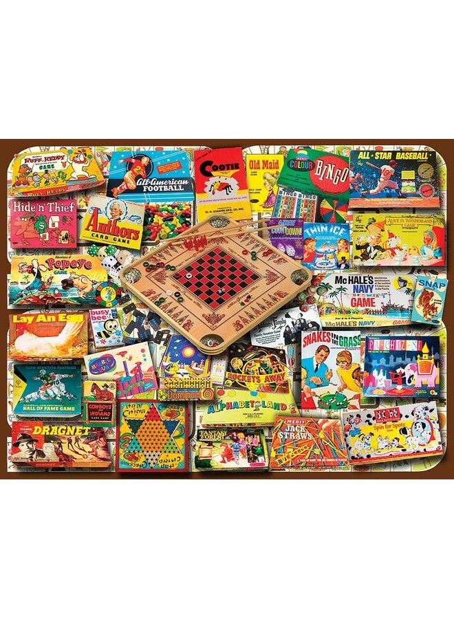 WHITE MOUNTAIN Puzzles Classic Games 500 Piece Jigsaw Puzzle - Image 1