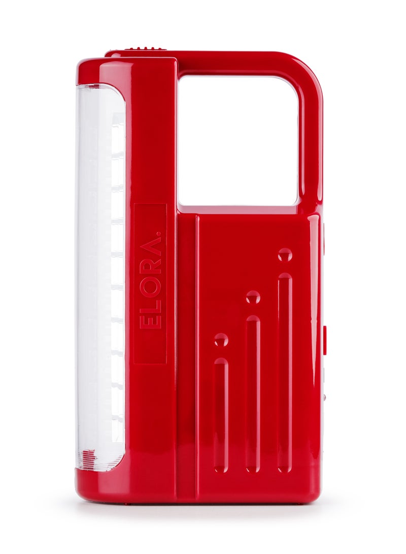 ELORA Emergency Light 2PCS Combo EL-EL-5351 - 60 Hours Run Time, Durable Cover, Auto Overcharge Protection, Rechargeable Battery, Solar & USB Charging - Image 2