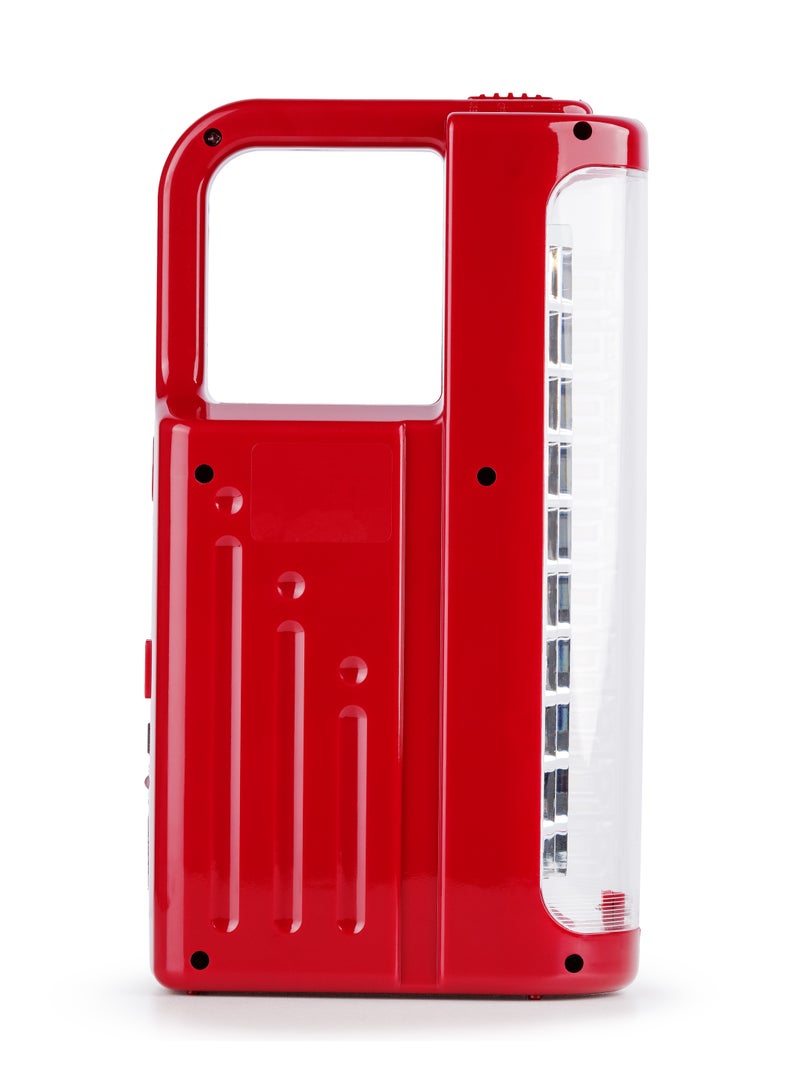 ELORA Emergency Light 2PCS Combo EL-EL-5351 - 60 Hours Run Time, Durable Cover, Auto Overcharge Protection, Rechargeable Battery, Solar & USB Charging - Image 4